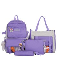 Wholesale Cartoon Pattern Large-capacity Handbag Backpack Messenger Bag Four-piece Set Nihaojewelry main image 6