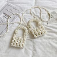 Wholesale Mini Pearl Woven Messenger Bag Nihaojewelry main image 1