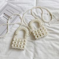Wholesale Mini Pearl Woven Messenger Bag Nihaojewelry main image 2