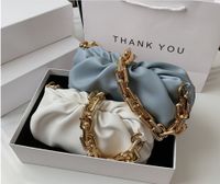 Wholesale Solid Color Thick Chain One-shoulder Underarm Cloud Bag Nihaojewelry main image 6