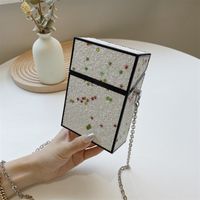 Wholesale Sequin Messenger Chain Mini Small Case Bag Nihaojewelry main image 2