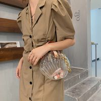 Wholesale Transparent Jelly Color Shoulder Shell Bag Nihaojewelry sku image 5