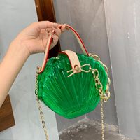 Wholesale Transparent Jelly Color Shoulder Shell Bag Nihaojewelry sku image 6
