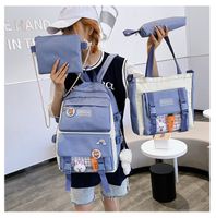 Wholesale Cartoon Pattern Large-capacity Handbag Backpack Messenger Bag Four-piece Set Nihaojewelry sku image 2