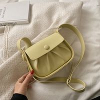 Wholesale Solid Color Shoulder Crossbody Saddle Bag Nihaojewelry sku image 2