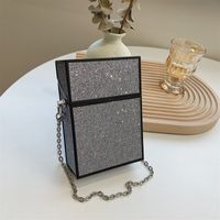 Wholesale Sequin Messenger Chain Mini Small Case Bag Nihaojewelry sku image 1