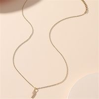 Wholesale Jewelry Diamond Lightning Pendant Titanium Steel Necklace Nihaojewelry sku image 1