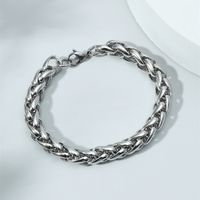 Wholesale Jewelry Twist Thick Titanium Steel Bracelet Nihaojewelry main image 3