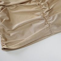 Robe Sexy Plissée À Col Licou De Couleur Unie En Gros Nihaojewelry main image 7