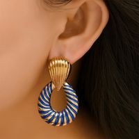 Wholesale Jewelry Fashion Hollow Stripe Earrings Nihaojewelry main image 1