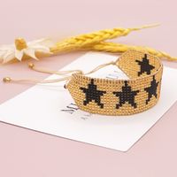Européen Et Américain Internet Chaude Mode Personnalisé Mgb Perles Bracelet Main-tissé Pentagramme Large Bracelet Pour Les Femmes main image 6