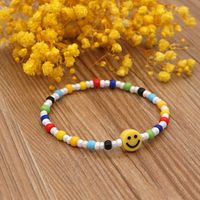 Yellow Smiley Face Acrylic Color Rice Bead Bracelet Wholesale Jewelry Nihaojewelry main image 4