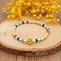 Yellow Smiley Face Acrylic Color Rice Bead Bracelet Wholesale Jewelry Nihaojewelry main image 5