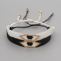 Mauvais Œil Perles Miyuki Bracelet De Style Ethnique Tissé À La Main Bijoux En Gros Nihaojewelry main image 4