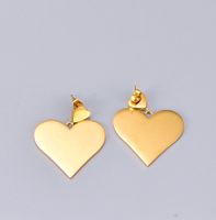 Wholesale Jewelry Titanium Steel Heart Double Earring Nihaojewelry main image 6