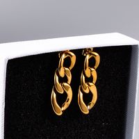 Großhandel Schmuck Retro Kette Titan Vergoldet Ohrringe Nihaojewelry main image 6