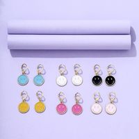 Wholesale Jewelry Dripping Multicolor Smiley Ear Clip Nihaojewelry main image 1