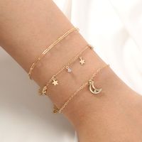 Étoile Et Lune Pompon Simple Combinaison De Bracelet Bijoux En Gros Nihaojewelry main image 6