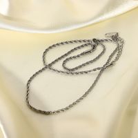 Wholesale Jewelry Fine Twisted Chain Stainless Steel Necklace Nihaojewelry main image 4