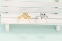 Wholesale Fashion Copper Gold-plated Zircon Animal Leopard Ring Nihaojewelry main image 4