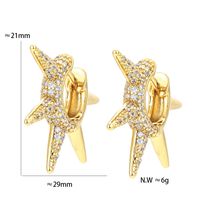 Großhandel Schmuck Diamanten Mit Unregelmäßiger Form Kupfer Ohrringe Nihaojewelry main image 5