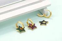 Wholesale Jewelry Five-pointed Star Diamond Copper Ear Clip Nihaojewelry main image 3