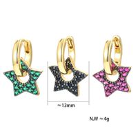 Wholesale Jewelry Five-pointed Star Diamond Copper Ear Clip Nihaojewelry main image 6