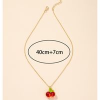Wholesale Fashion Cherry Pendent Alloy Necklace Nihaojewelry main image 3