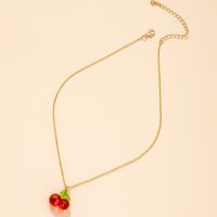 Wholesale Fashion Cherry Pendent Alloy Necklace Nihaojewelry main image 4