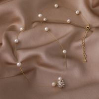 Wholesale Jewelry Fine Chain Pearl Ball Shape Pendant Necklace Nihaojewelry main image 2
