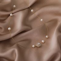 Wholesale Jewelry Fine Chain Pearl Ball Shape Pendant Necklace Nihaojewelry main image 6