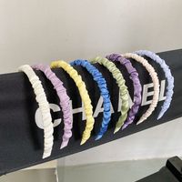 Korean Style Folds Fine-edge Solid Color Hairband Wholesale Nihaojewelry main image 3