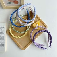 Korean Style Folds Fine-edge Solid Color Hairband Wholesale Nihaojewelry main image 4