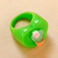 Wholesale Jewelry Acrylic Strawberry Ring Nihaojewelry main image 3