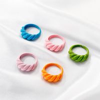 Wholesale Jewelry Candy Color Geometric Thread Ring Nihaojewelry main image 1