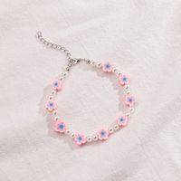 Rice Bead Soft Pottery Resin Flower Pearl Anklet Wholesale Jewelry Nihaojewelry main image 4
