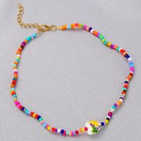 Woven Heart Shape Rice Bead Simple Clavicle Chain Necklace Wholesale Jewelry Nihaojewelry main image 4