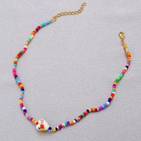 Woven Heart Shape Rice Bead Simple Clavicle Chain Necklace Wholesale Jewelry Nihaojewelry main image 5