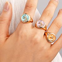 Wholesale New Geometric Creative Dog Deer Pattern Ring Nihaojewelry main image 6