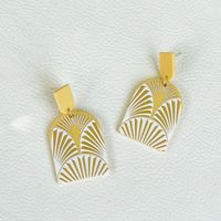 Wholesale Jewelry Plate Printing Pattern Acrylic Earrings Nihaojewelry main image 6