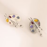 Wholesale Jewelry Creative Drawing Board Earrings Nihaojewelry main image 3