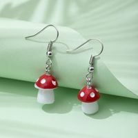 Wholesale Jewelry Multicolor Three-dimensional Spotted Mushroom Earrings Nihaojewelry main image 1