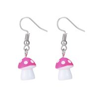 Wholesale Jewelry Multicolor Three-dimensional Spotted Mushroom Earrings Nihaojewelry main image 4