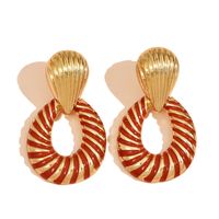 Wholesale Jewelry Fashion Hollow Stripe Earrings Nihaojewelry sku image 1