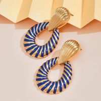 Wholesale Jewelry Fashion Hollow Stripe Earrings Nihaojewelry sku image 2