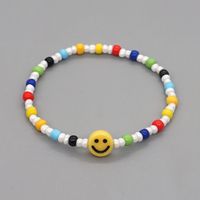 Yellow Smiley Face Acrylic Color Rice Bead Bracelet Wholesale Jewelry Nihaojewelry sku image 9