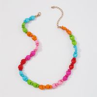 Wholesale Jewelry Color Heart Splicing Beaded Necklace Nihaojewelry main image 4