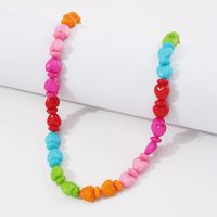 Wholesale Jewelry Color Heart Splicing Beaded Necklace Nihaojewelry main image 5
