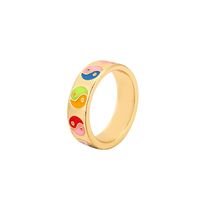 Wholesale Retro Tai Chi Oil Drop Alloy Ring Nihaojewelry sku image 1
