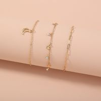 Étoile Et Lune Pompon Simple Combinaison De Bracelet Bijoux En Gros Nihaojewelry sku image 1